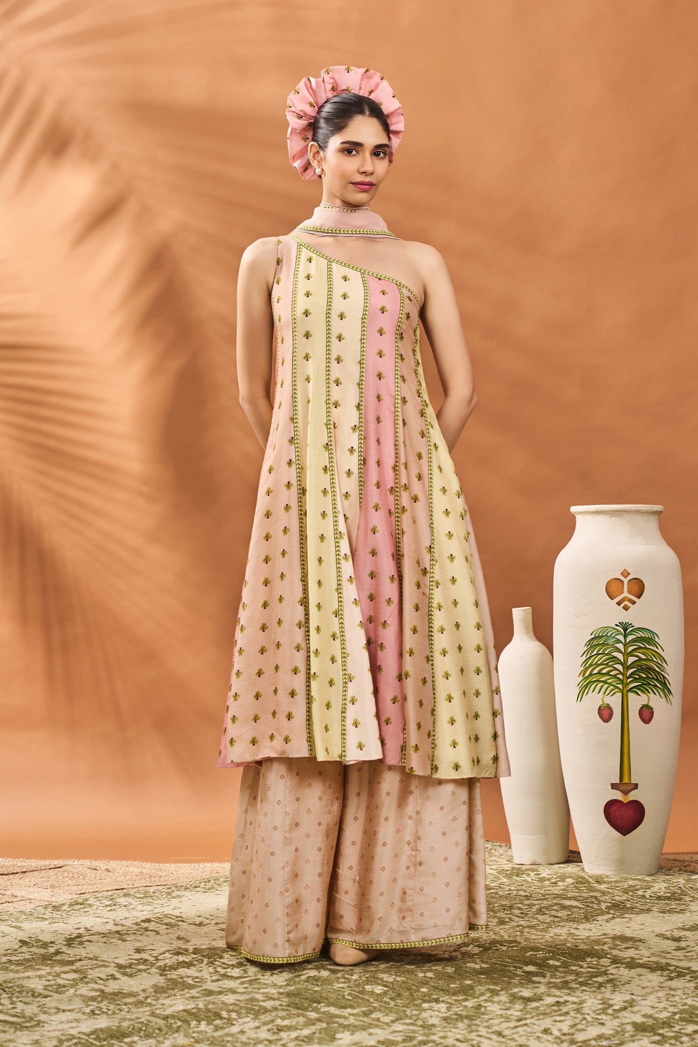 Masaba Sorbet Petal Play Anarkali Set indian designer wear online shopping melange singapore