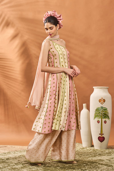 Masaba Sorbet Petal Play Anarkali Set indian designer wear online shopping melange singapore