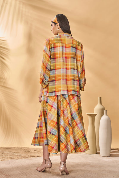 Masaba Sundowner Checkered Swing Set indian designer wear online shopping melange singapore