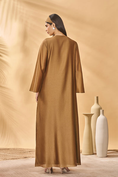 Masaba Tan Trellis Palm Kaftan indian designer wear online shopping melange singapore