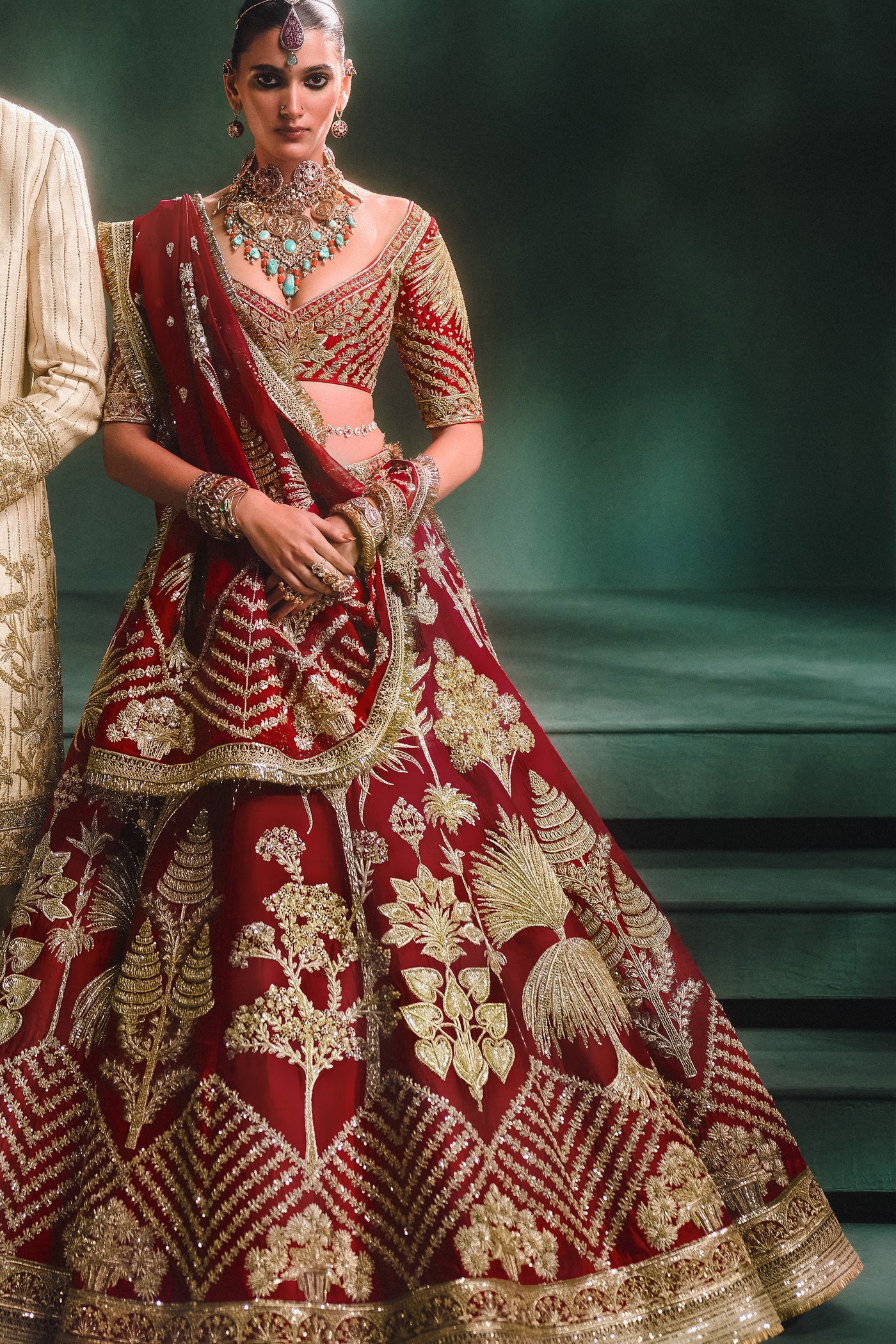 Masaba The Aalu Bukhara Lehenga Set indian designer wear online shopping melange singapore
