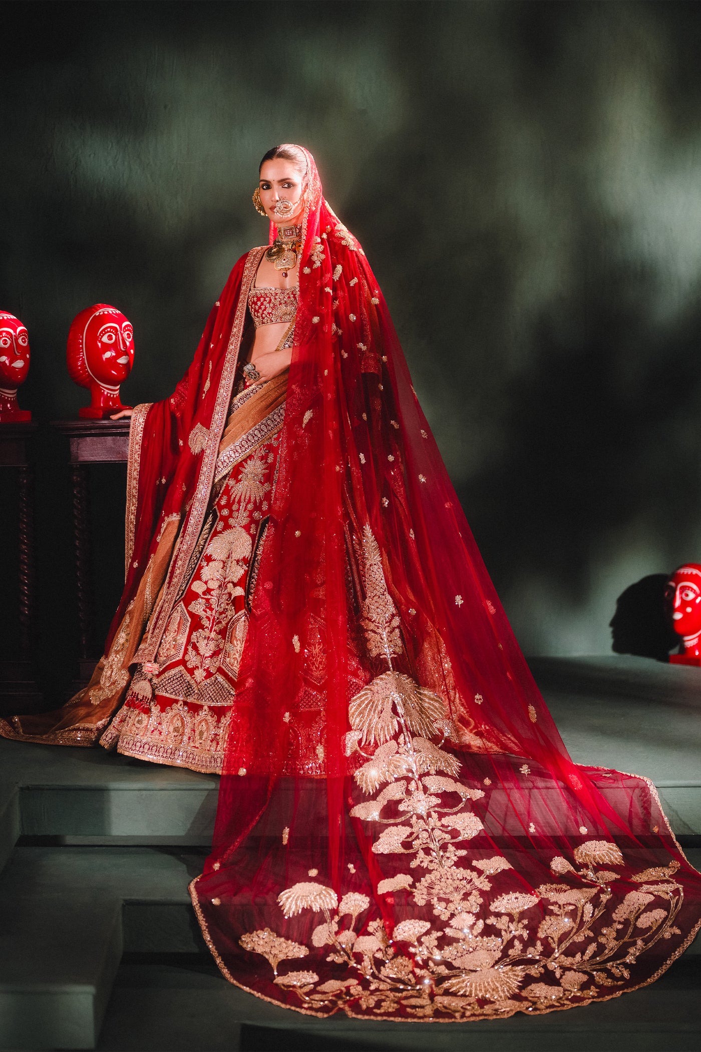 Masaba The Anar Bagh Lehenga Set With Dupatta indian designer wear online shopping melange singapore