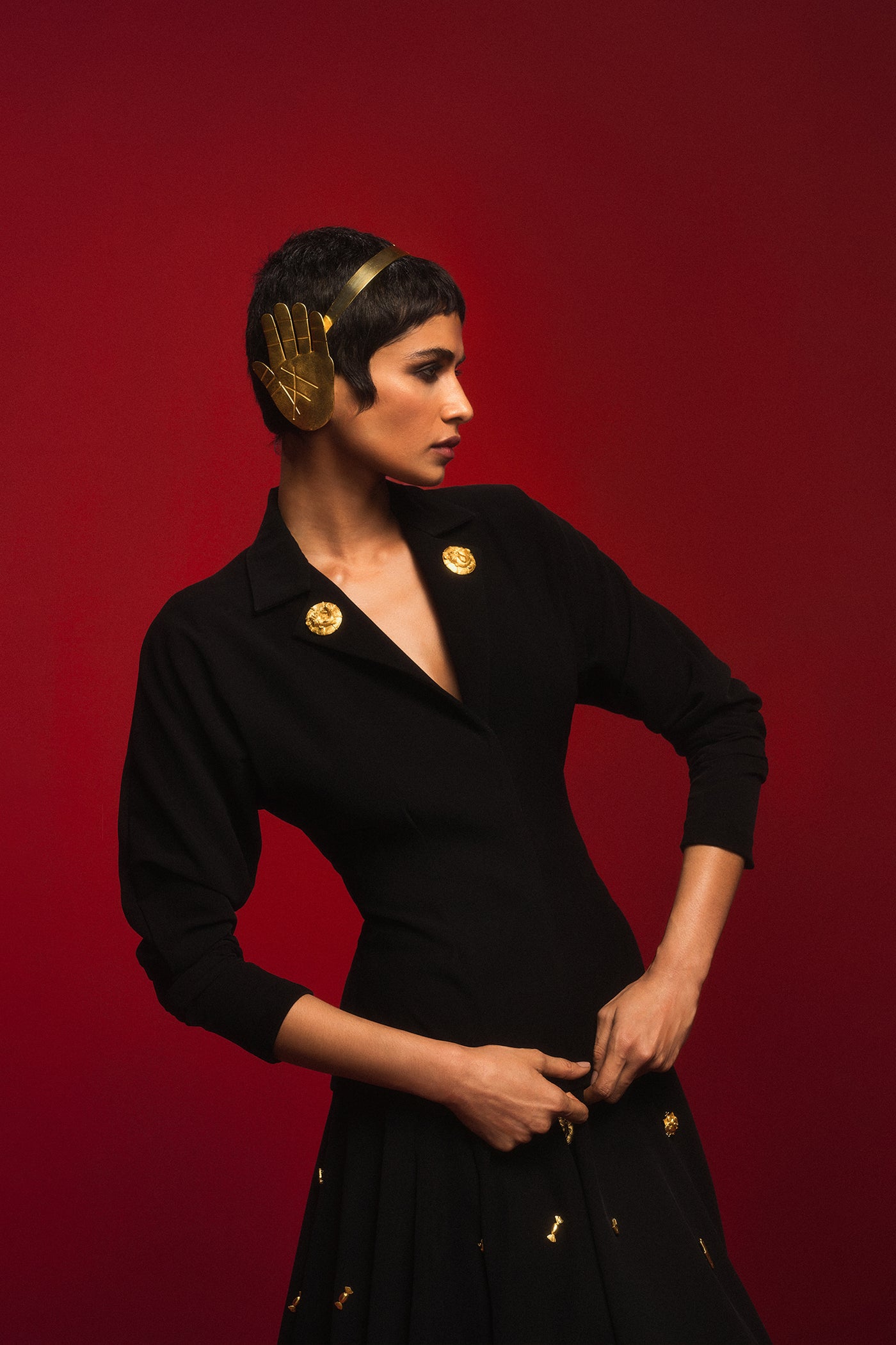 Masaba The Black Bombay Jacket indian designer wear online shopping melange singapore