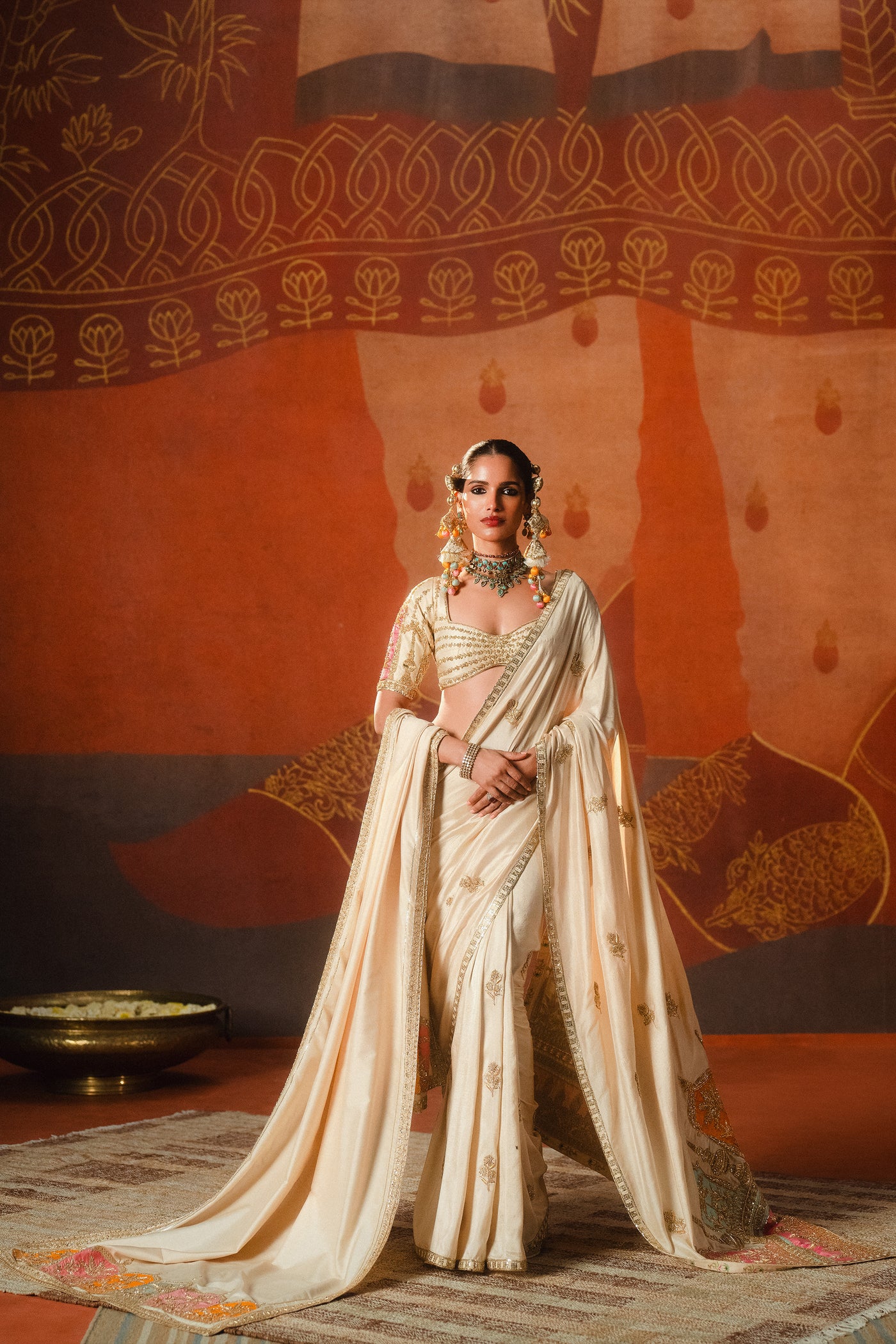 Masaba The Bombat Barfi Saree Set indian designer wear online shopping melange singapore