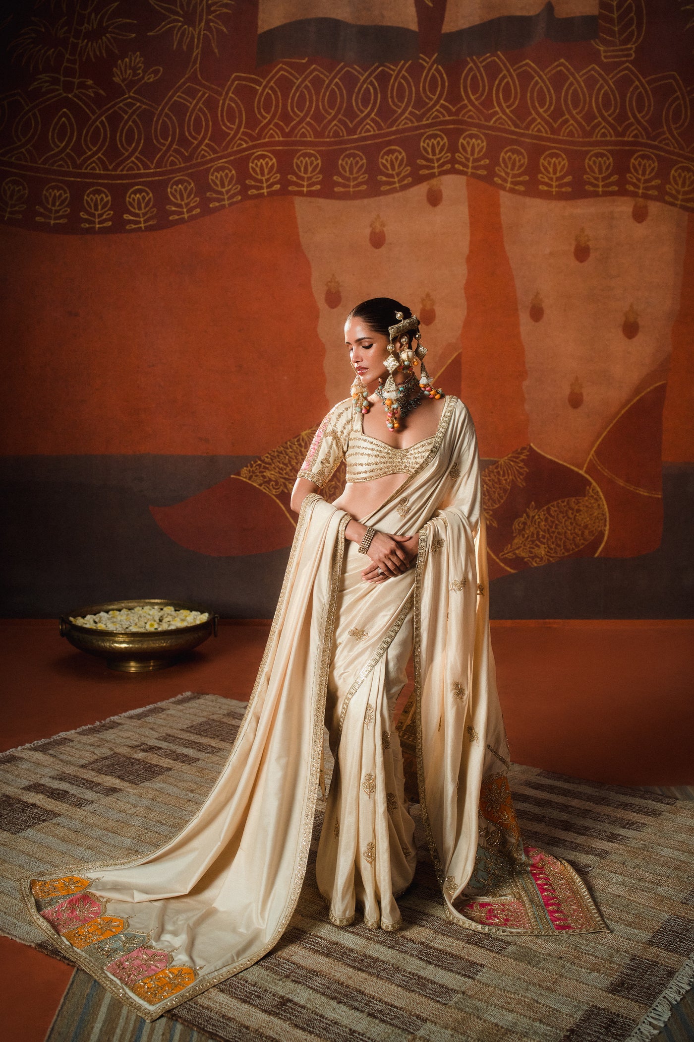 Masaba The Bombat Barfi Saree Set indian designer wear online shopping melange singapore
