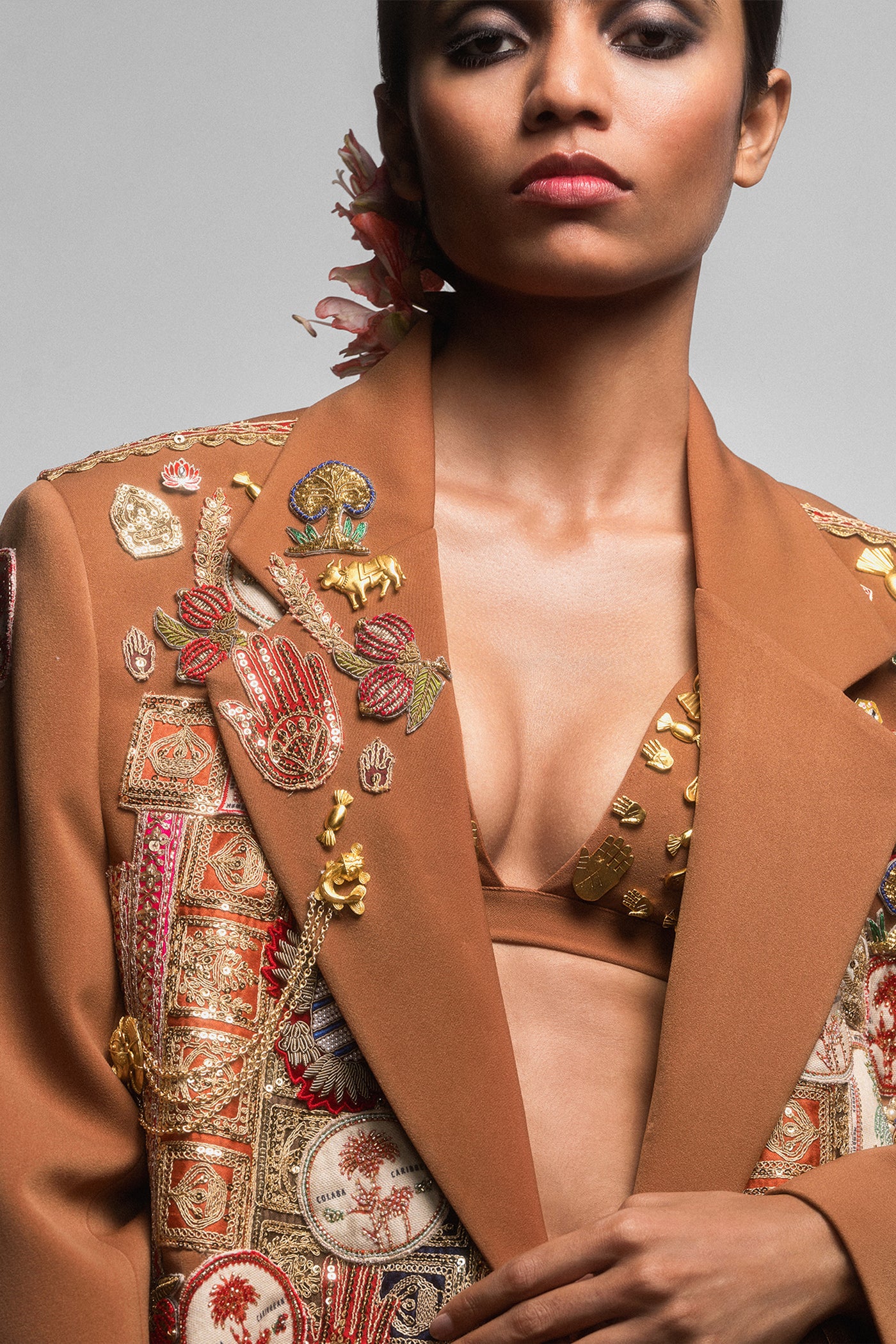 Masaba The Jaipur Jacket With Bar indian designer wear online shopping melange singapore