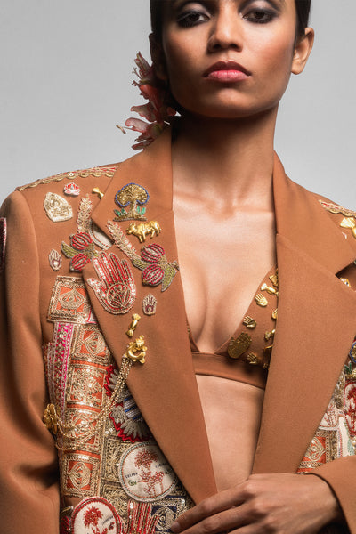 Masaba The Jaipur Jacket With Trouser indian designer wear online shopping melange singapore