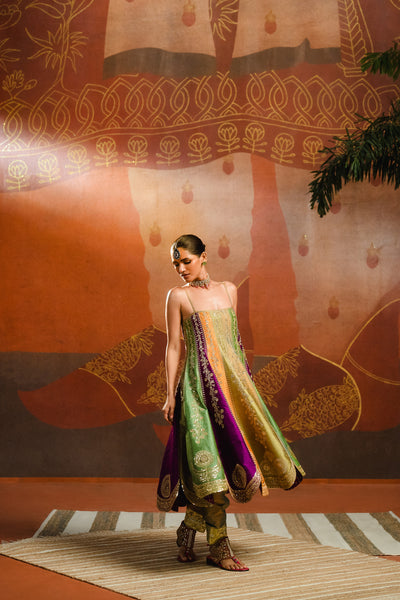 Masaba The Paan Pista Anarkali Set indian designer wear online shopping melange singapore