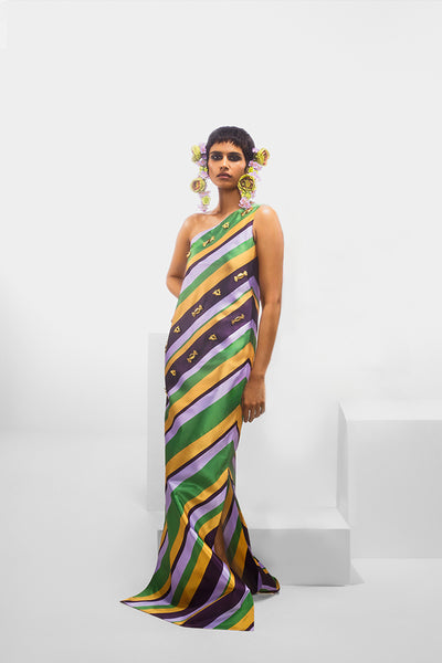 Masaba The Taffy Candy Stripe Dress indian designer wear online shopping melange singapore