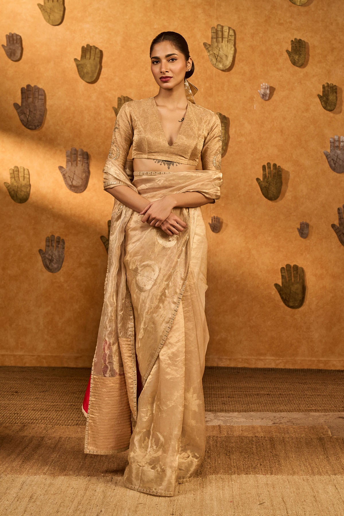 Masaba Tissue Coco Saree indian designer wear online shopping melange singapore 