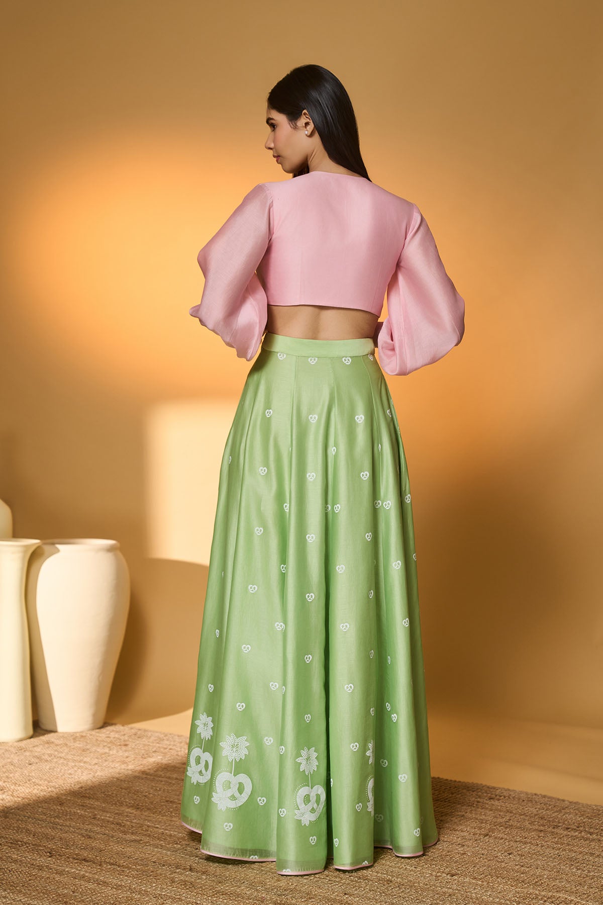 Masaba Totem Pod On Lunar Aisle Skirt Set indian designer wear online shopping melange singapore 