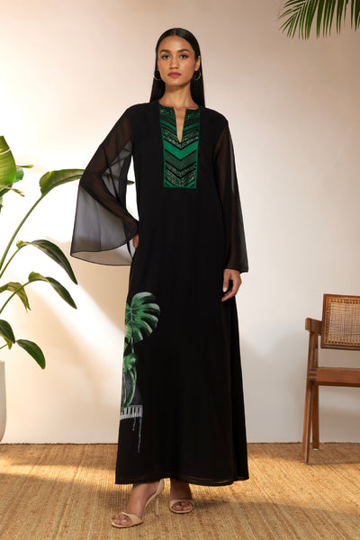 Masaba Tropical Piano Embroidered Kaftan indian designer wear online shopping melange singapore