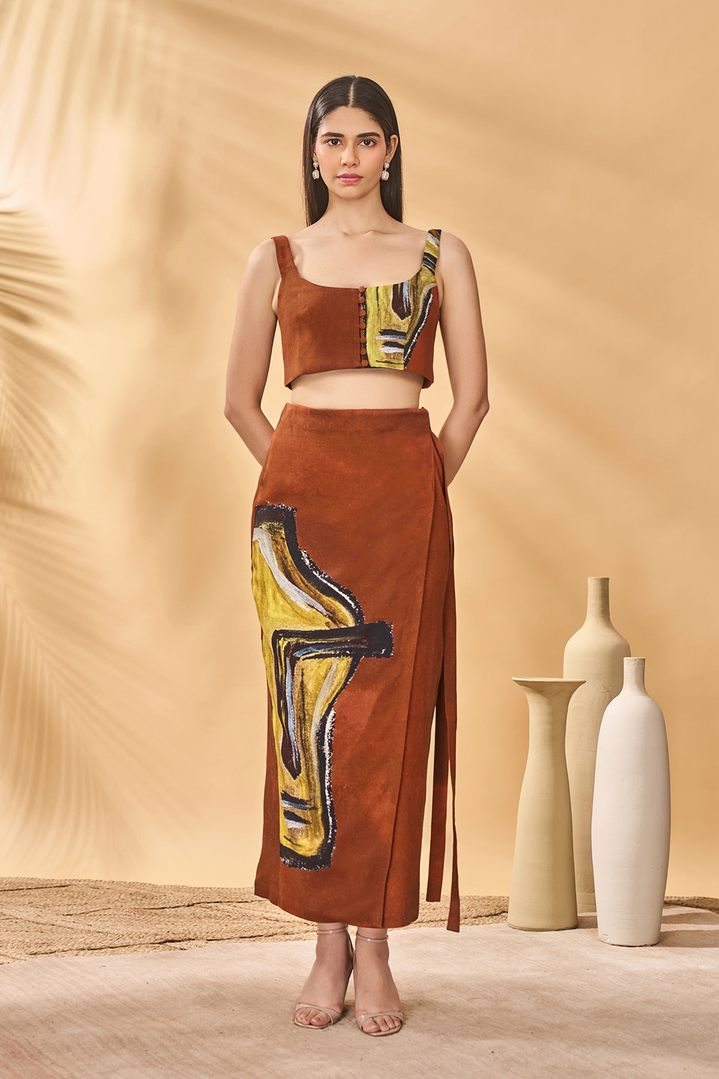 Masaba Two Faced Pareo Set indian designer wear online shopping melange singapore