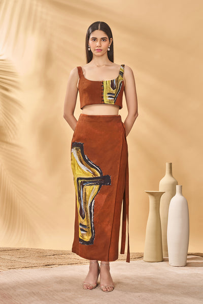 Masaba Two Faced Pareo Set indian designer wear online shopping melange singapore