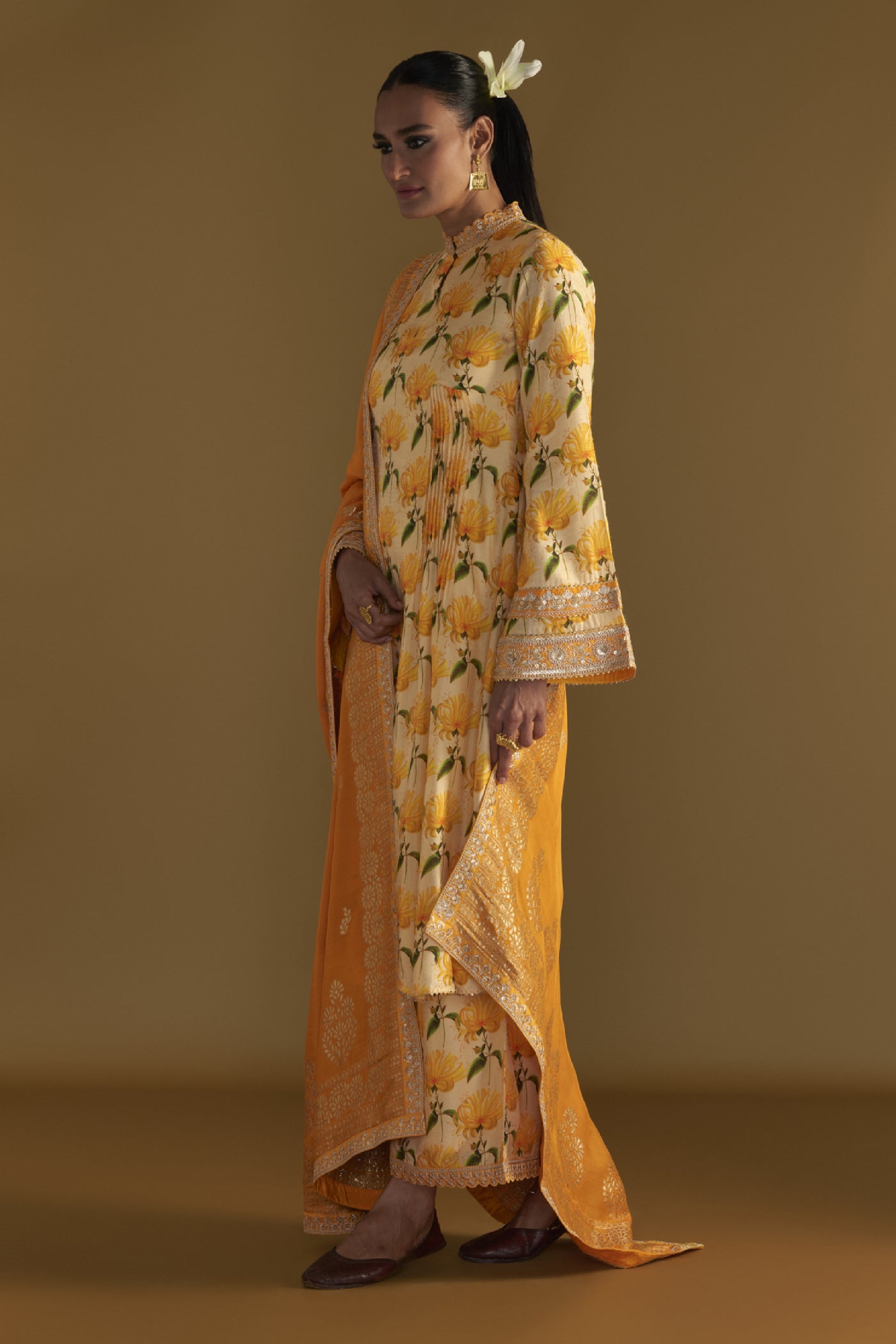 Masaba Vanilla Mist Culotte Set Indian designer wear online shopping melange singapore