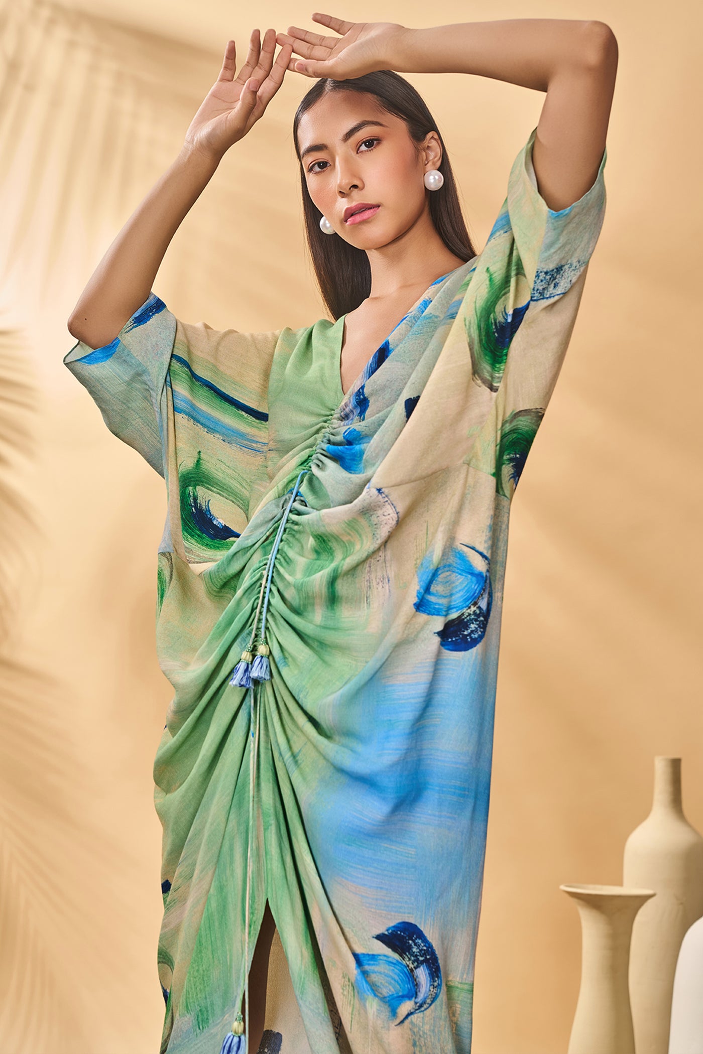 Masaba Whirl Wind Cinched Kaftan indian designer wear online shopping melange singapore