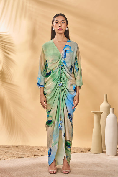 Masaba Whirl Wind Cinched Kaftan indian designer wear online shopping melange singapore