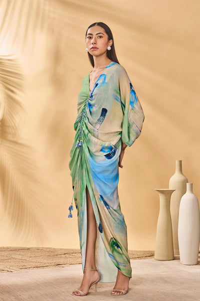 Masaba Whirl Wind Cinched Kaftan indian designer wear online shopping melange singapore