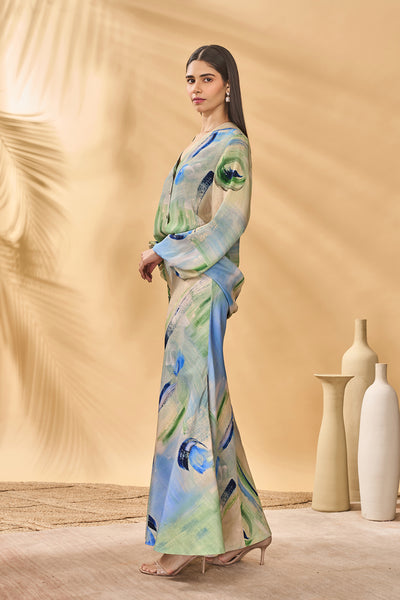 Masaba Whirl Wind Trumpet Skirt Set indian designer wear online shopping melange singapore