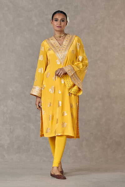 Masaba Yellow Parijat Kurta indian designer wear online shopping melange singapore