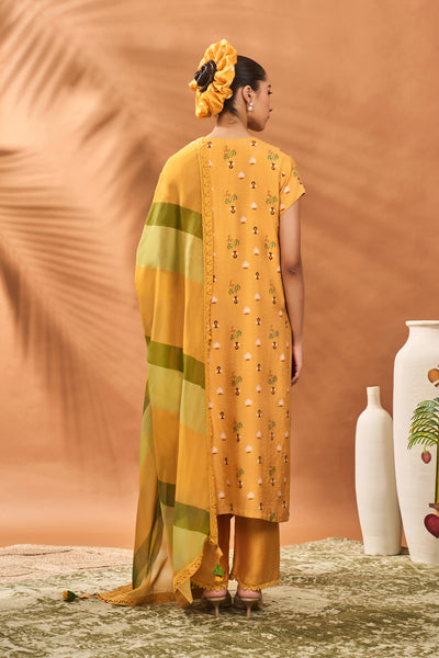 Masaba Yellow Spades Blossom Ckd indian designer wear online shopping melange singapore