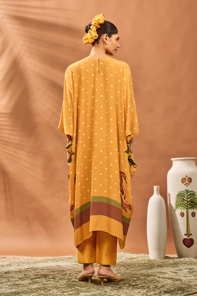 Masaba Yellow Spades Blossom Kurta Set indian designer wear online shopping melange singapore