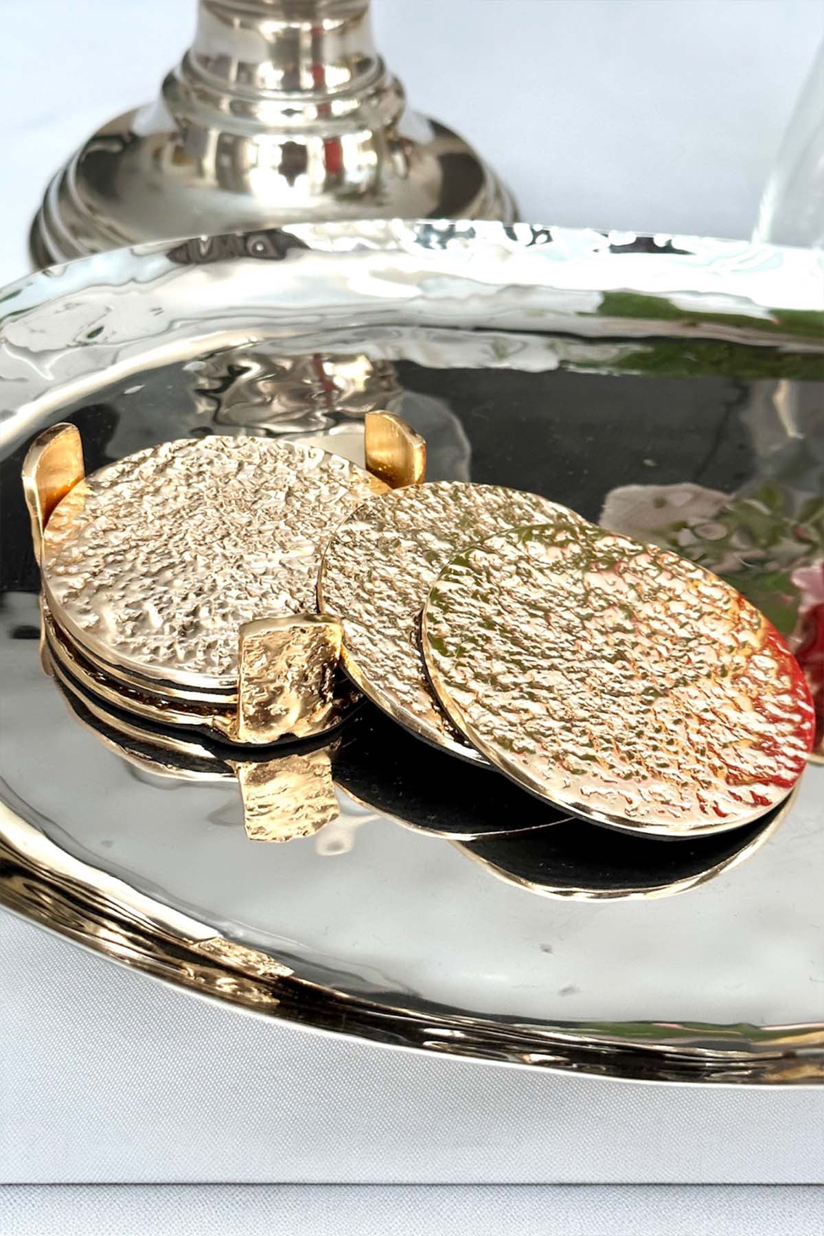 Aurea Gold Coaster Set