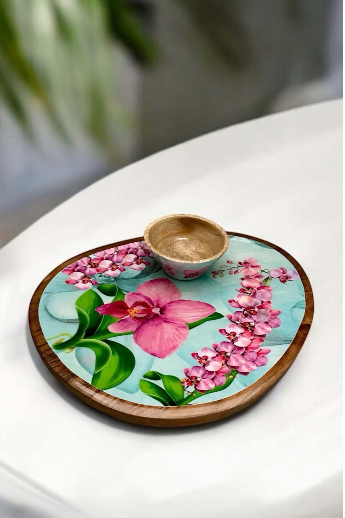 Orchid Bloom Platter Set