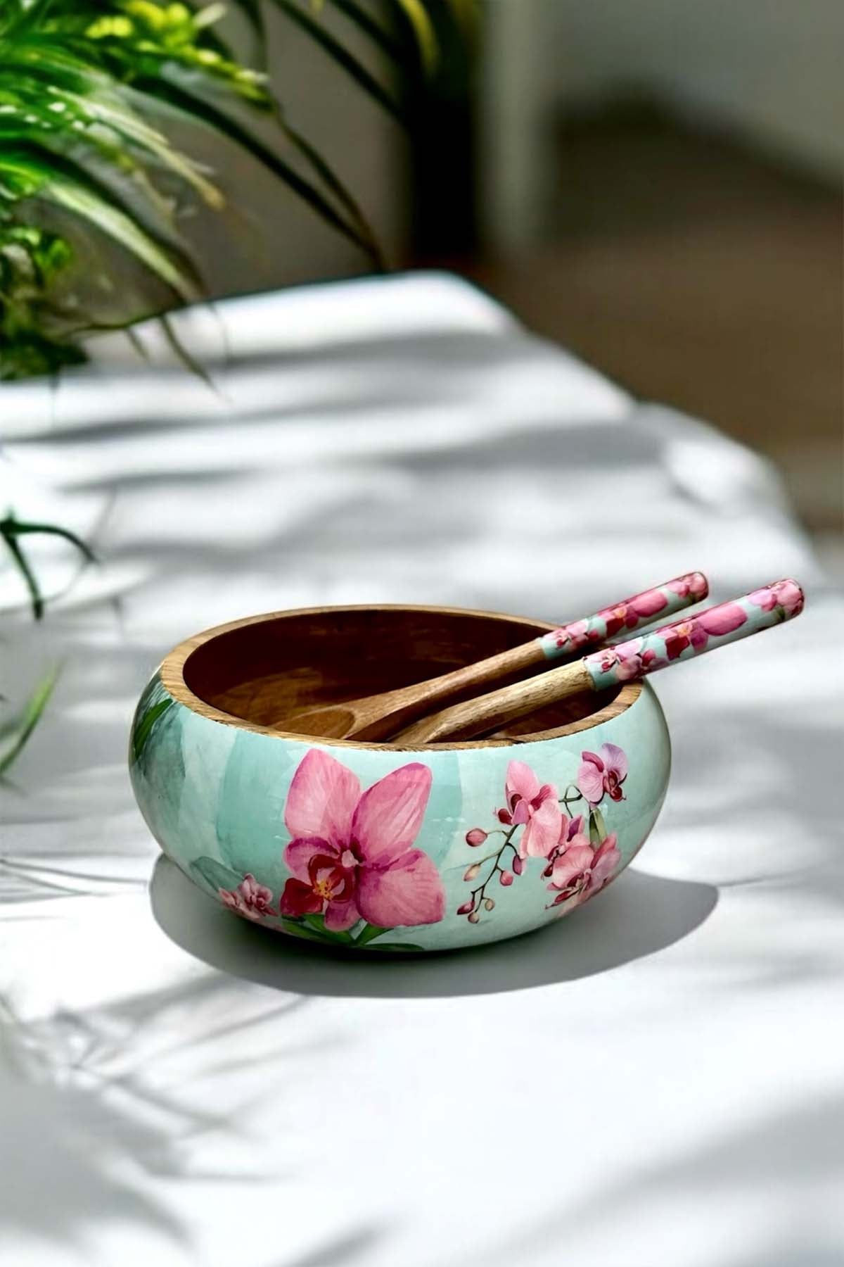 Orchid Bloom Salad Bowl