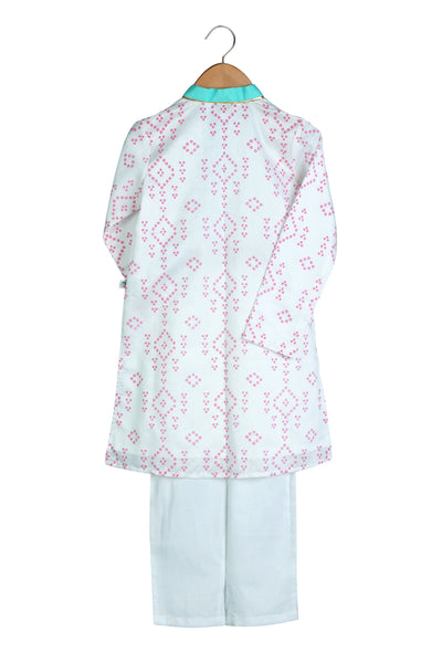 Mi Dulce An'ya Embroidered Bandhej Kurta indian designer wear online shopping melange singapore