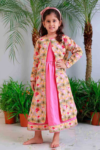Mi Dulce An'ya Pomegranate Off Shoulder Top And Draped Skirt Set indian designer wear online shopping melange singapore 
