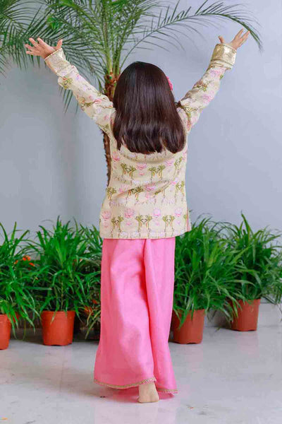 Mi Dulce An'ya Pomegranate Off Shoulder Top And  Skirt Set indian designer wear online shopping melange singapore 