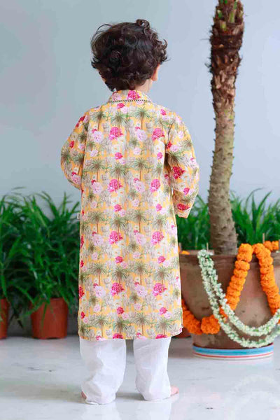 Mi Dulce An'ya Pomegranate Striped Kurta Set indian designer wear online shopping melange singapore