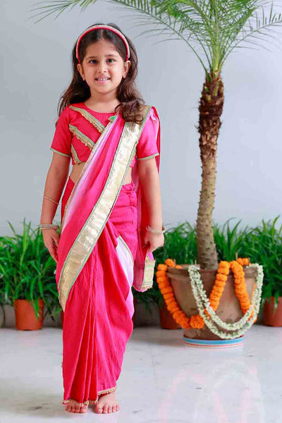 Mi Dulce An'ya Sunset Applique Dhoti Set indian designer wear online shopping melange singapore 
