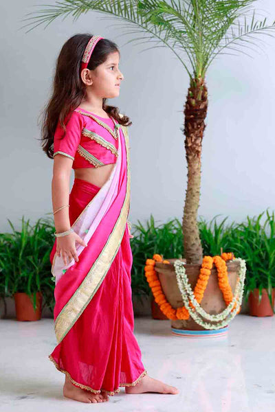 Mi Dulce An'ya Sunset Applique Dhoti Set indian designer wear online shopping melange singapore 