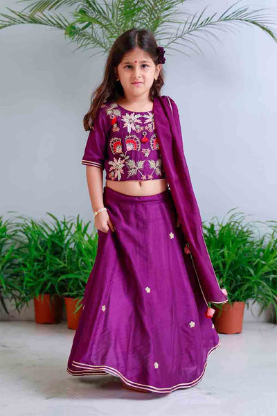 Mi Dulce An'ya Traditional Pichwai Printed Lehnga Set indian designer wear online shopping melange singapore 

