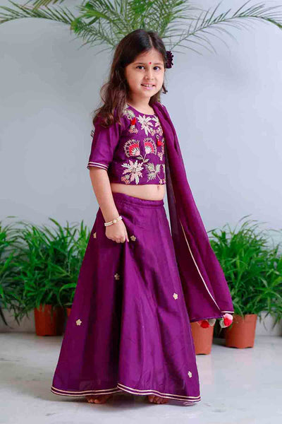 Mi Dulce An'ya Traditional Pichwai Printed Lehnga Set indian designer wear online shopping melange singapore 
