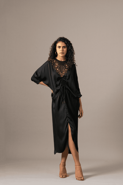 Namrata Joshipura Baroque Drawstring Dress indian designer wear online shopping melange singapore 
