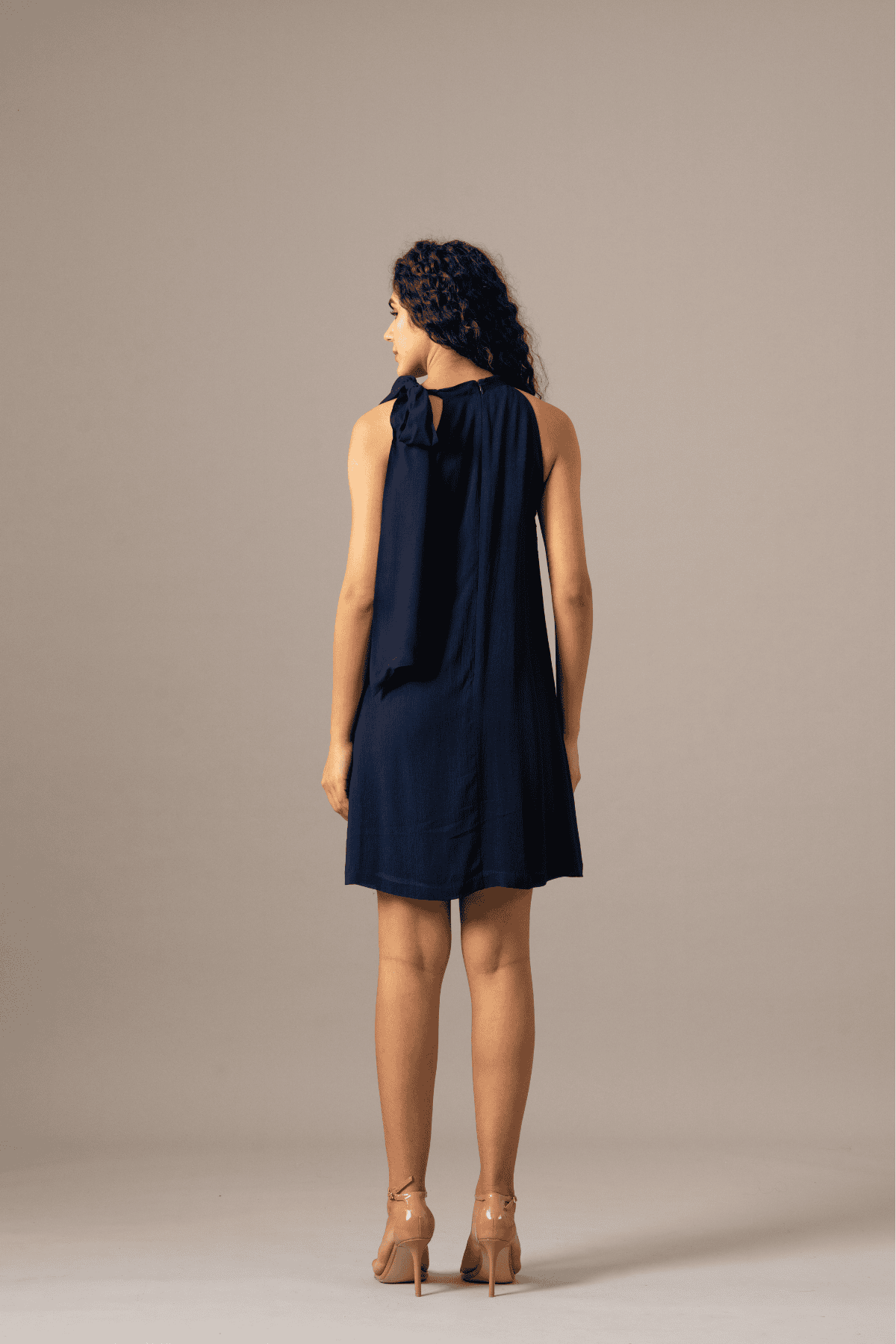 Namrata Joshipura Baroque Halter Neck Dress indian designer wear online shopping melange singapore 