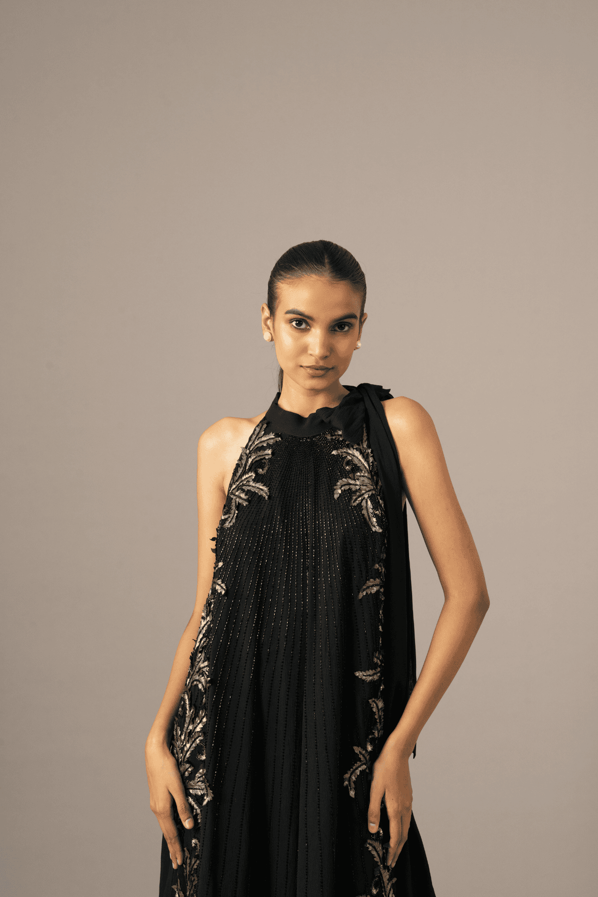 Namrata Joshipura Fern Halter Dress indian designer wear online shopping melange singapore 
