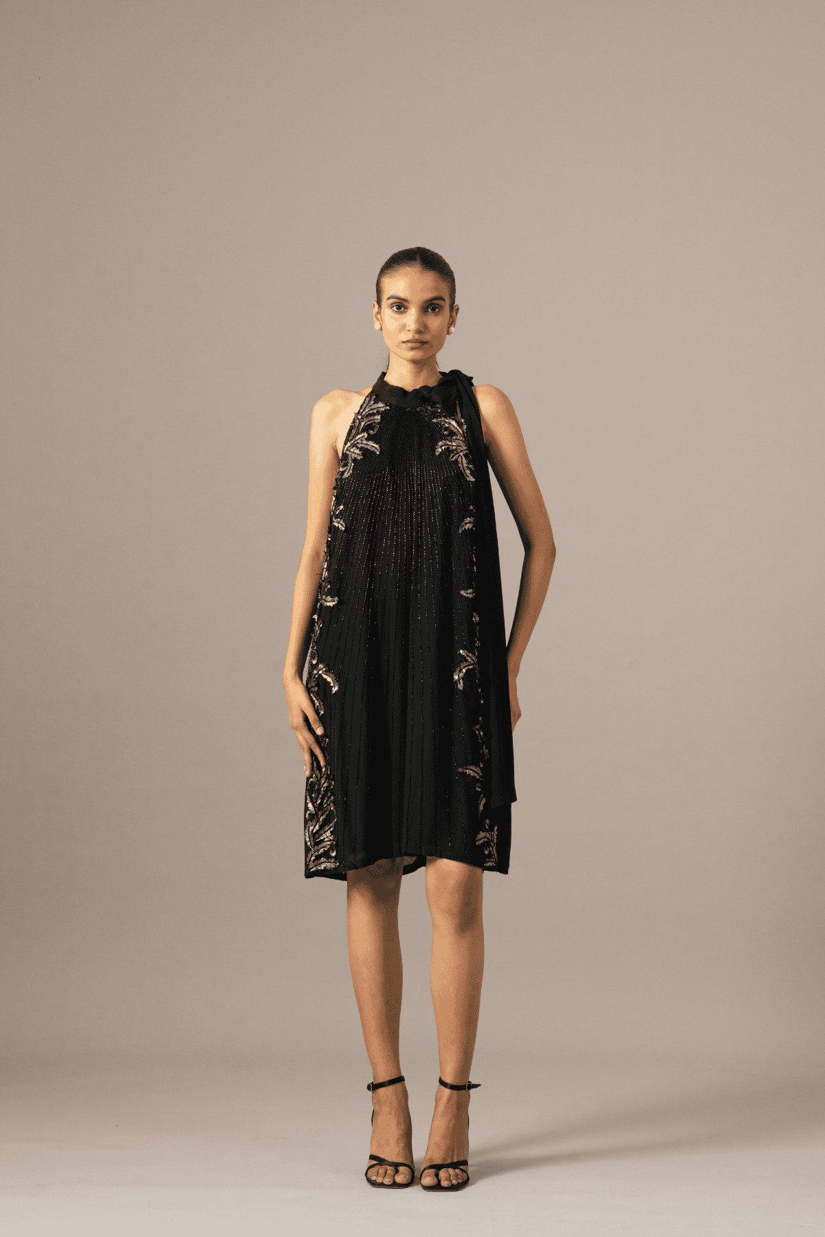 Namrata Joshipura Fern Halter Dress indian designer wear online shopping melange singapore 
