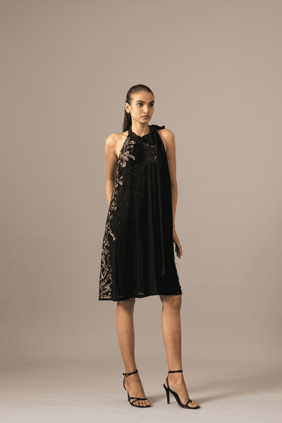 Namrata Joshipura Fern Halter Dress indian designer wear online shopping melange singapore 
