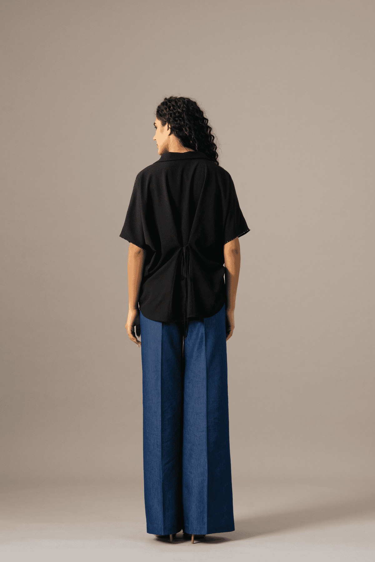 Namrata Joshipura Grace Backtie Zipper Top indian designer wear online shopping melange singapore 