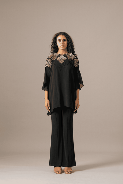 Namrata Joshipura Katnis Side Frill Tunic indian designer wear online shopping melange singapore 
