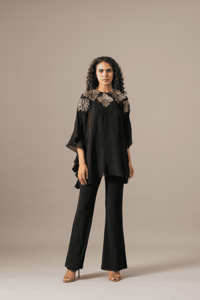 Namrata Joshipura Katnis Side Frill Tunic indian designer wear online shopping melange singapore 
