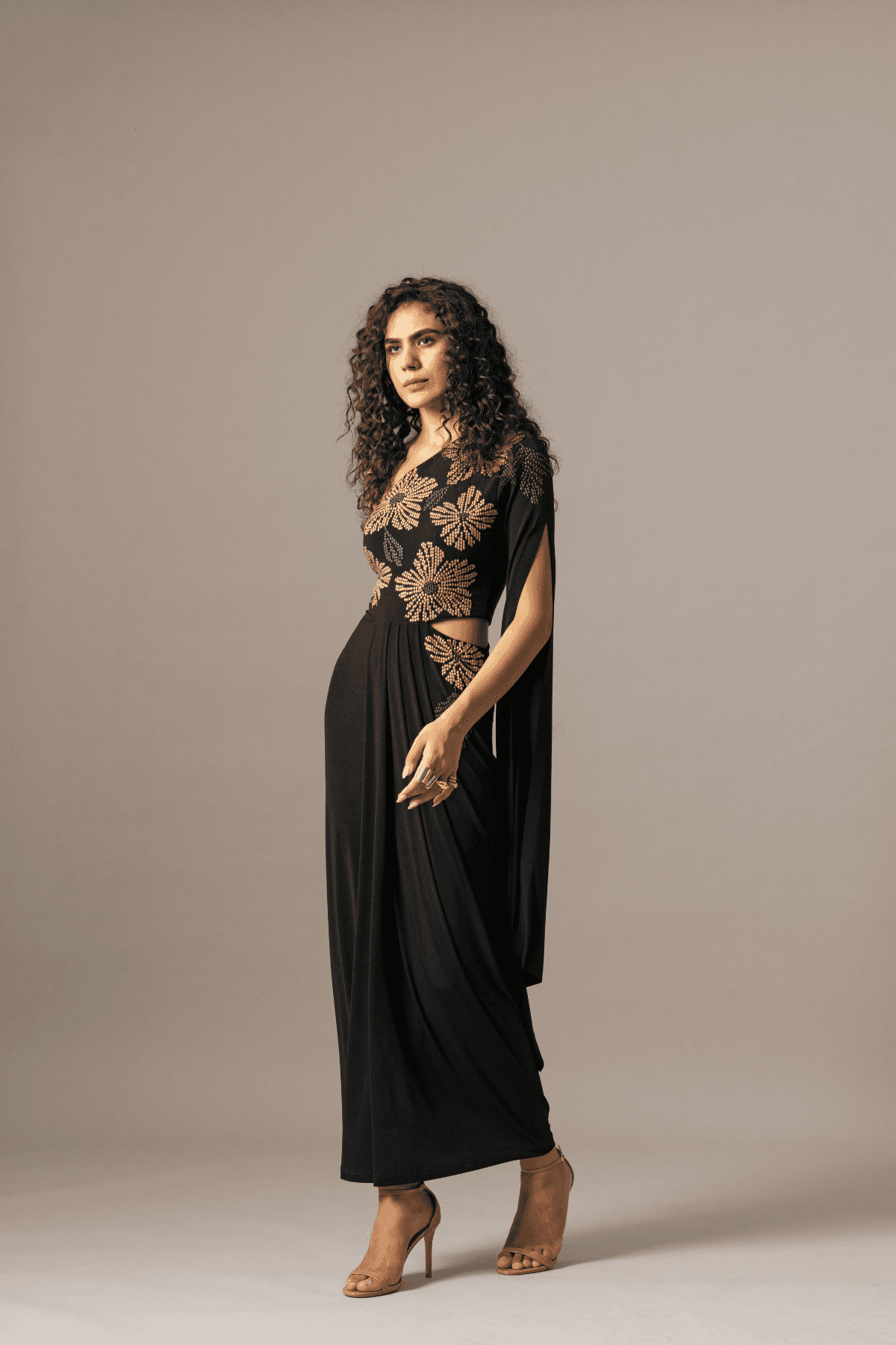 Namrata Joshipura Lego Katnis One Shoulder Gown indian designer wear online shopping melange singapore 