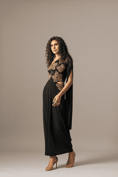 Namrata Joshipura Lego Katnis One Shoulder Gown indian designer wear online shopping melange singapore 