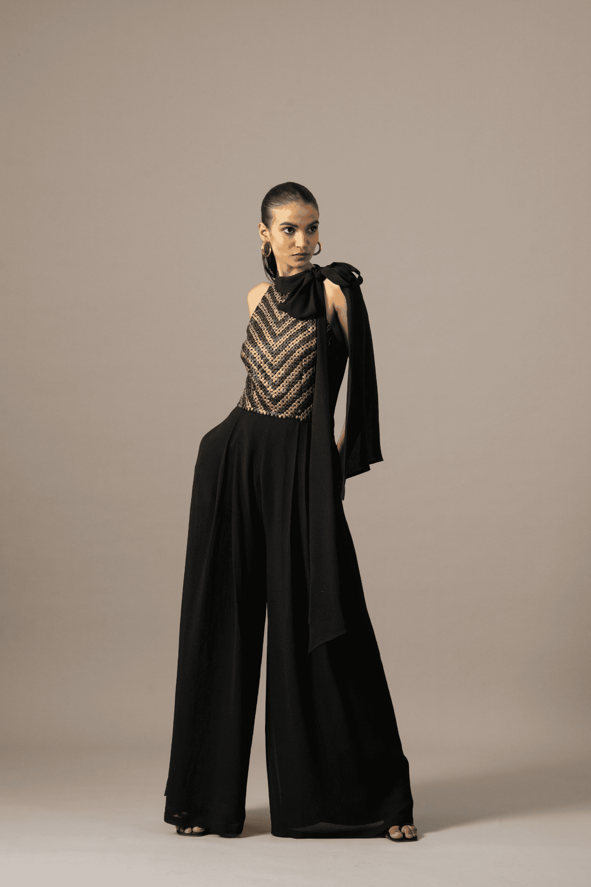 Namrata Joshipura Matrix Box Pleat Jumpsuit indian designer wear online shopping melange singapore 