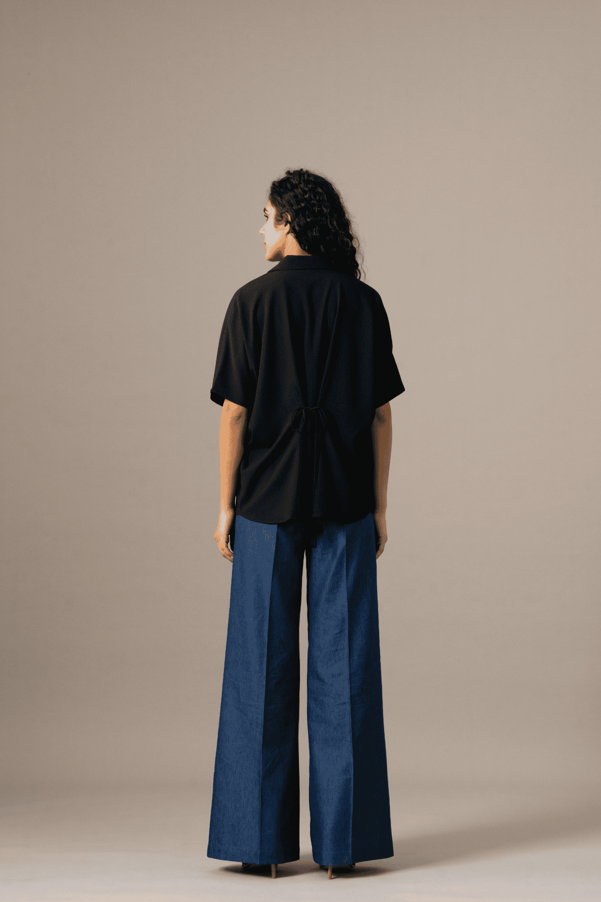 Namrata Joshipura Moonflower Back Tie Zipper Top indian designer wear online shopping melange singapore 