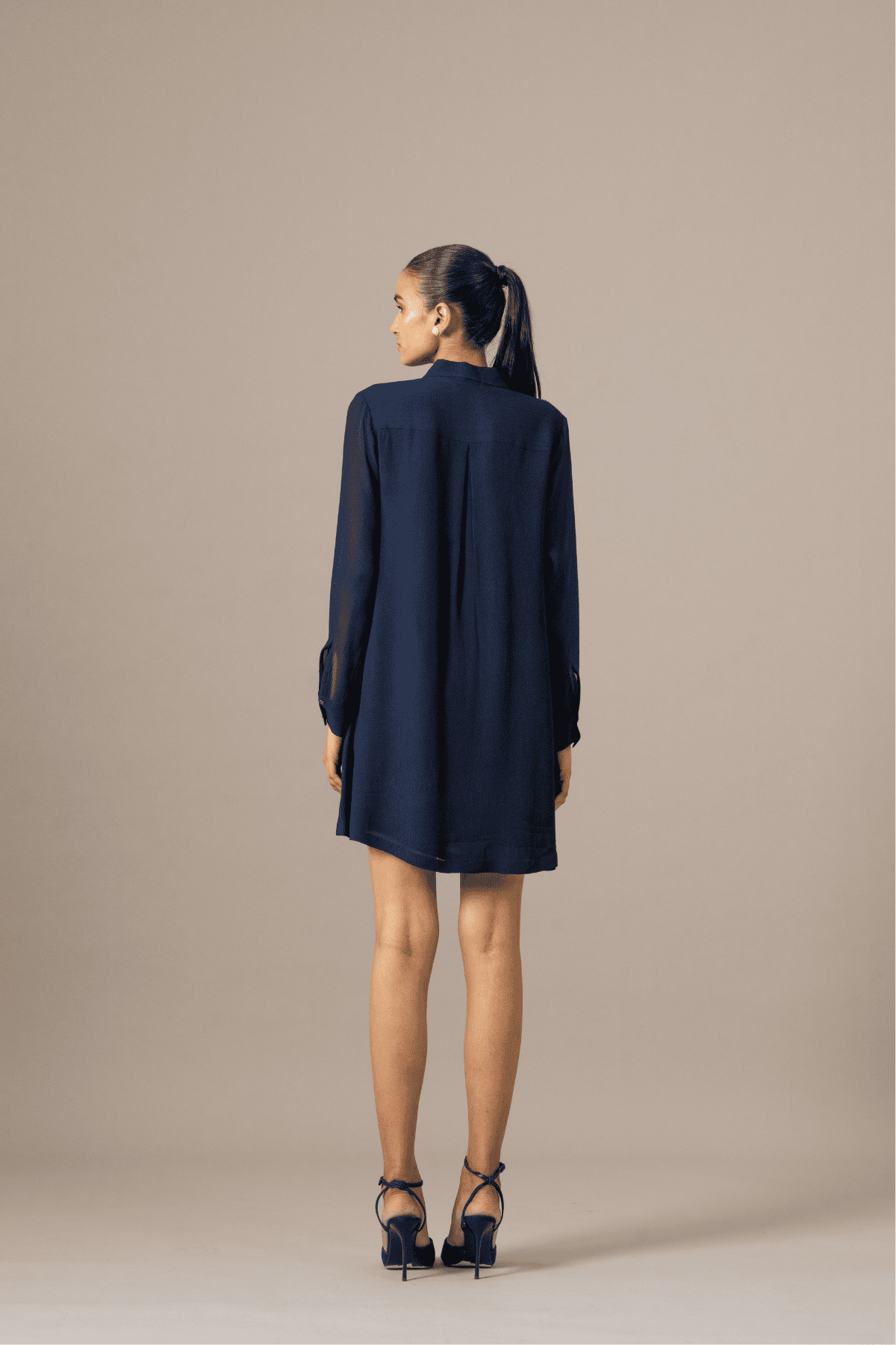 Namrata JoshipuraMoonflower Front Pleat Dress indian designer wear online shopping melange singapore 